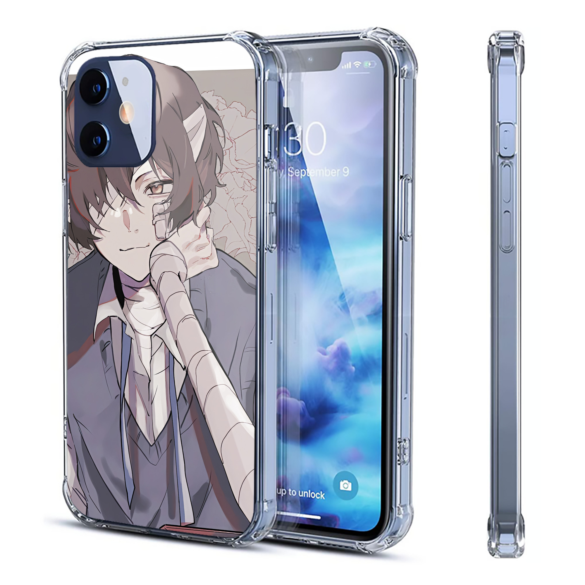 （画像用） 文豪ストレイドッグス Bungo Stray Dogs 【iPhone 12シリーズ対応】透明スマホケース（クリアソフトケース）